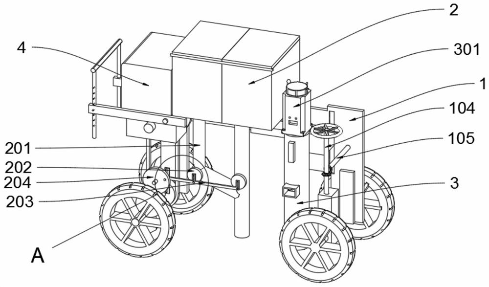 Watering and fertilizing integrated device for tea growth