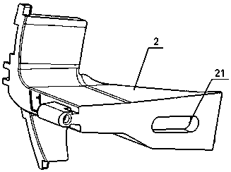 Automobile instrument board air outlet structure