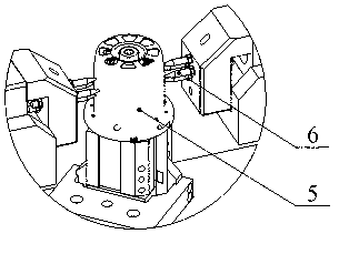 Riveting point device with double air cylinders