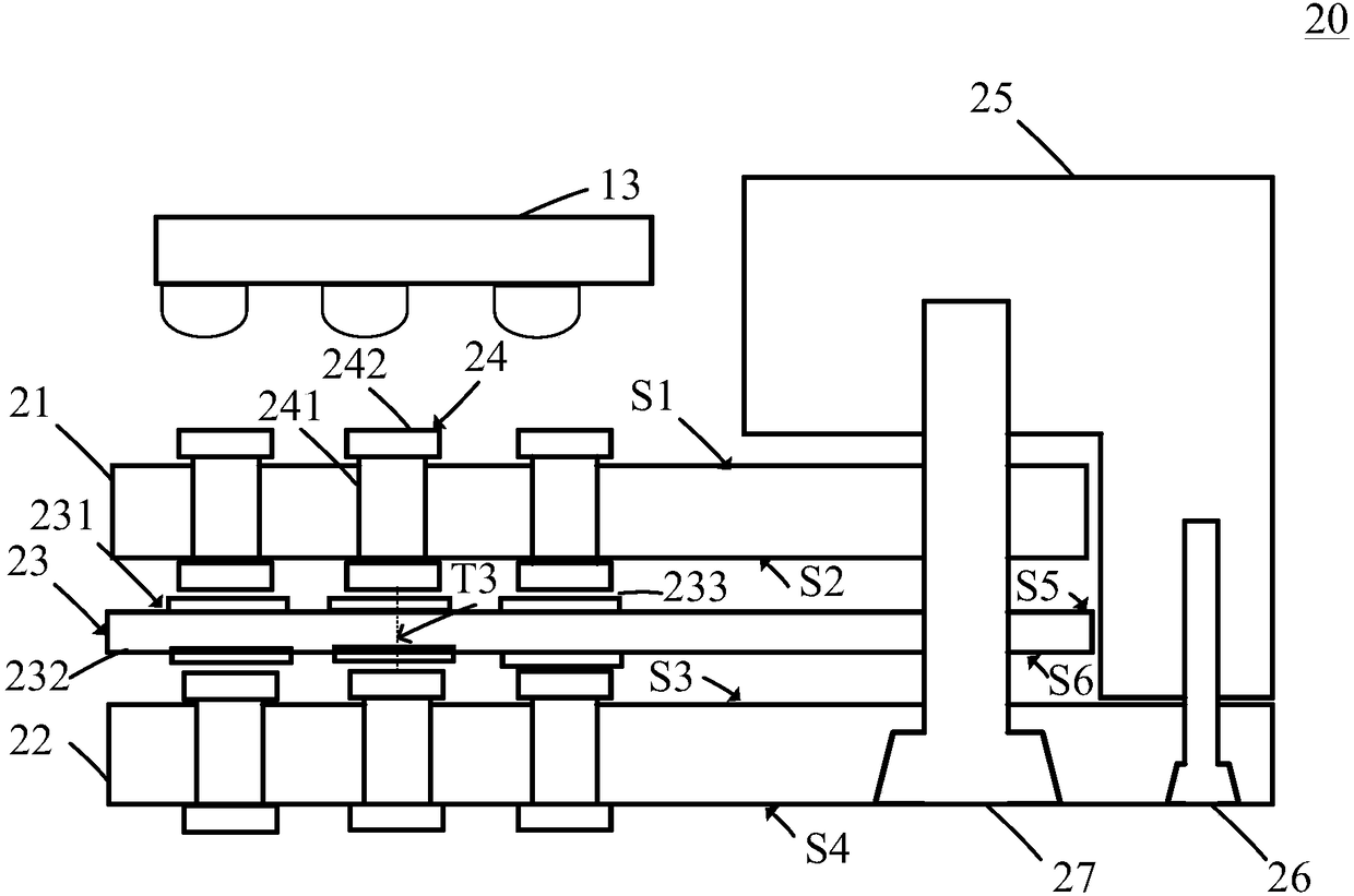 Integrated circuit, integrated circuit test socket with signal and power integration module