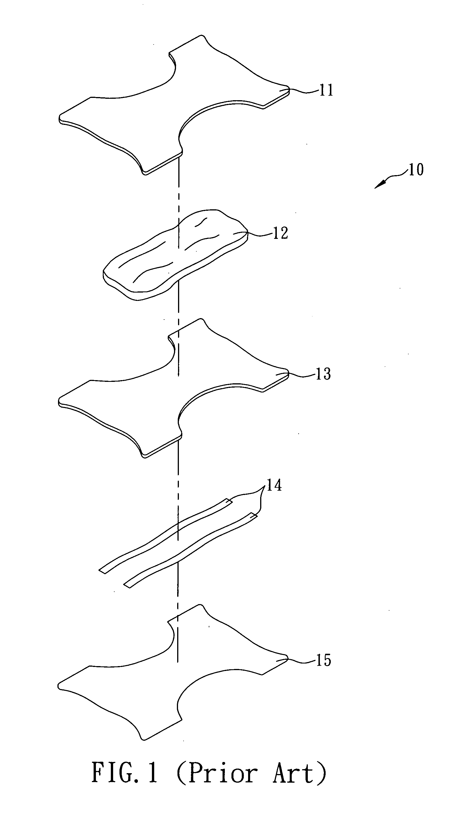 Diaper structure with urine sensor