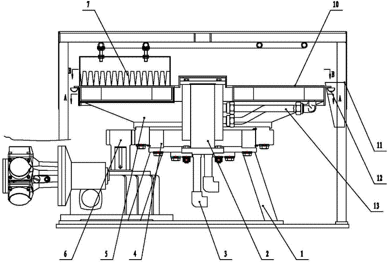 A horizontal disc dryer