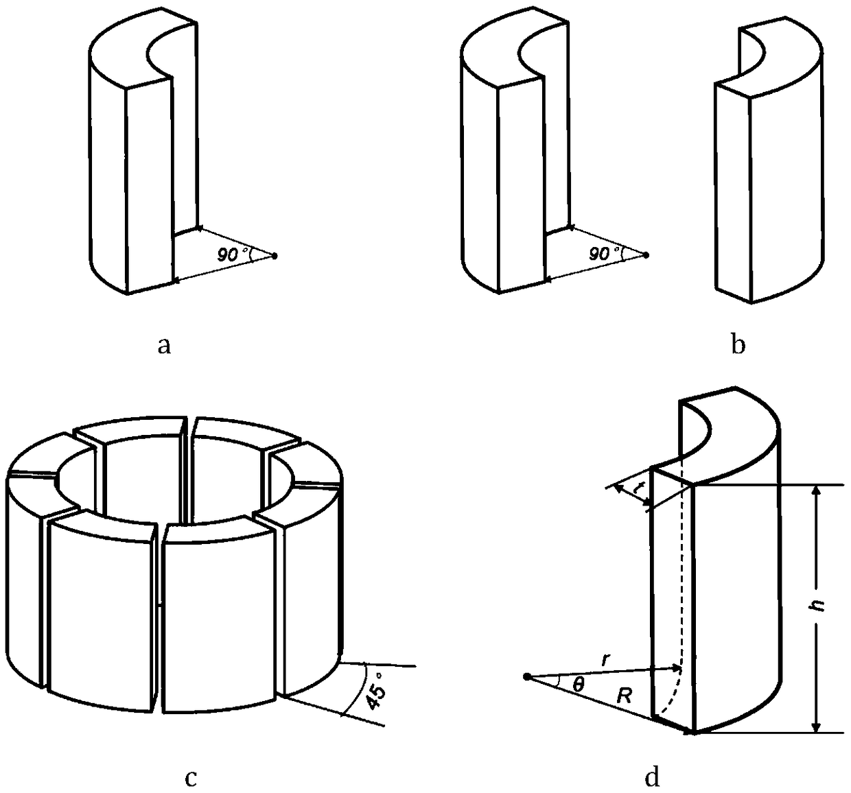 Radial magnetizing unilateral magnetron resistance spot welding device