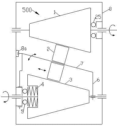 Roller cone disc type continuously variable transmission