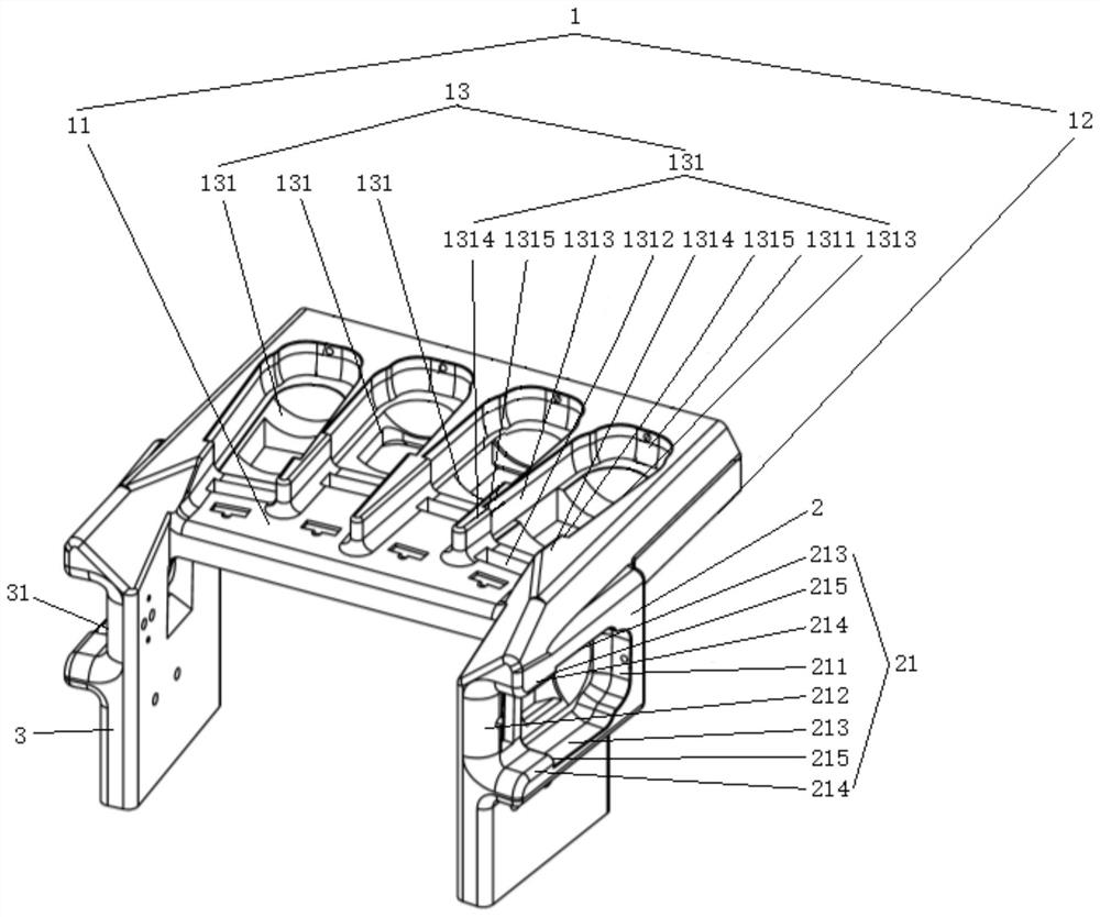 Hand support of manicure machine, hand groove device of manicure machine and manicure machine