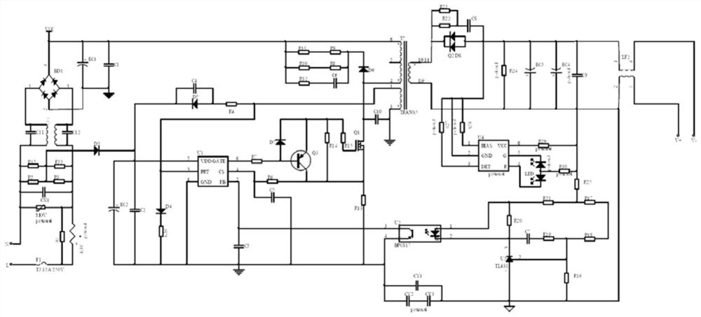 Anti-interference circuit and power adapter