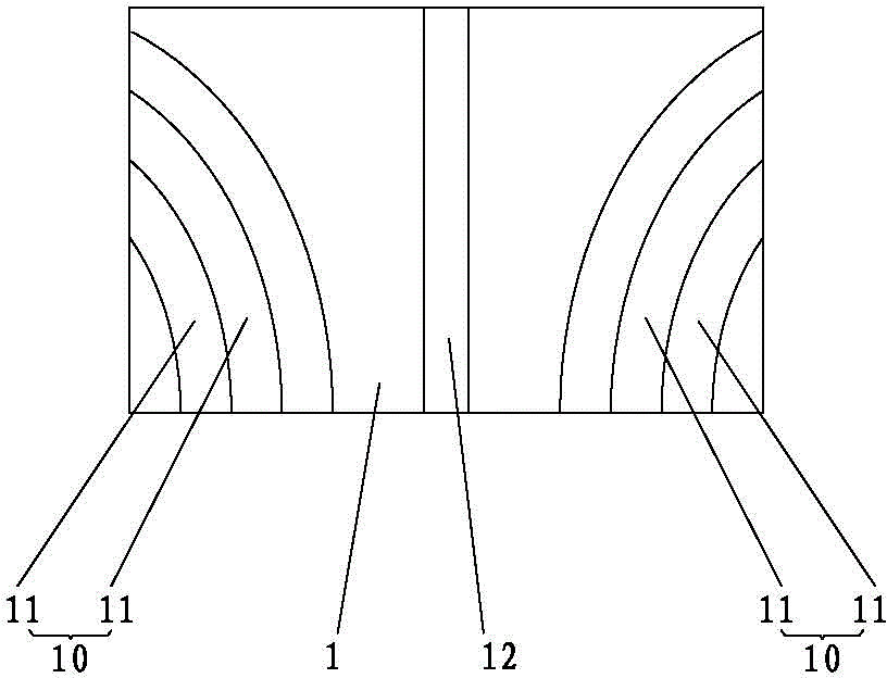 Novel brake pad and mold and method for manufacturing same