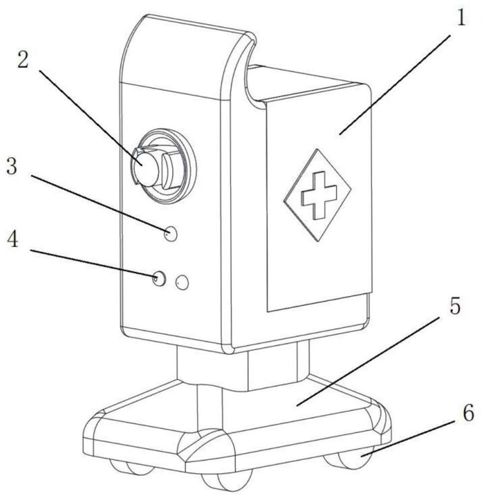 Medical transportation robot based on fish swarm effect and self-adaptive cruise following method