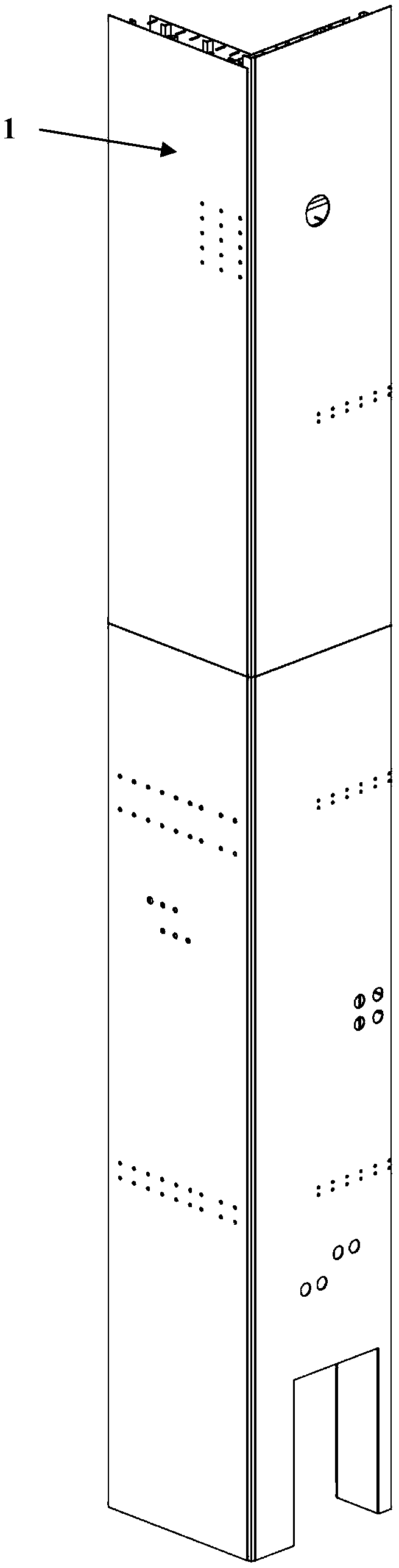 Manufacturing method of large steel formwork