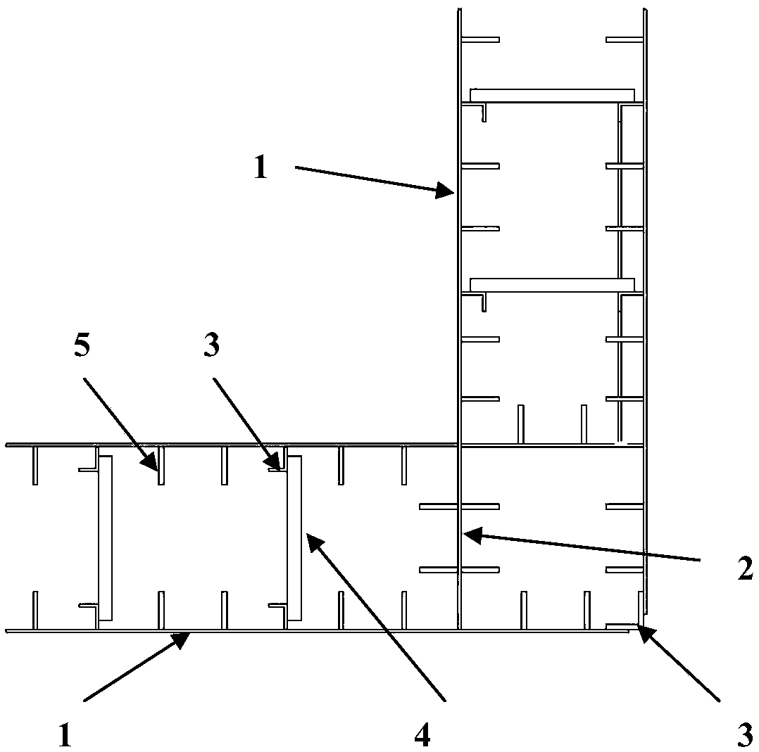 Manufacturing method of large steel formwork