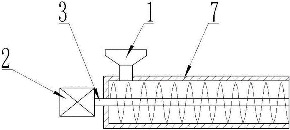 Building material feeding and stirring device