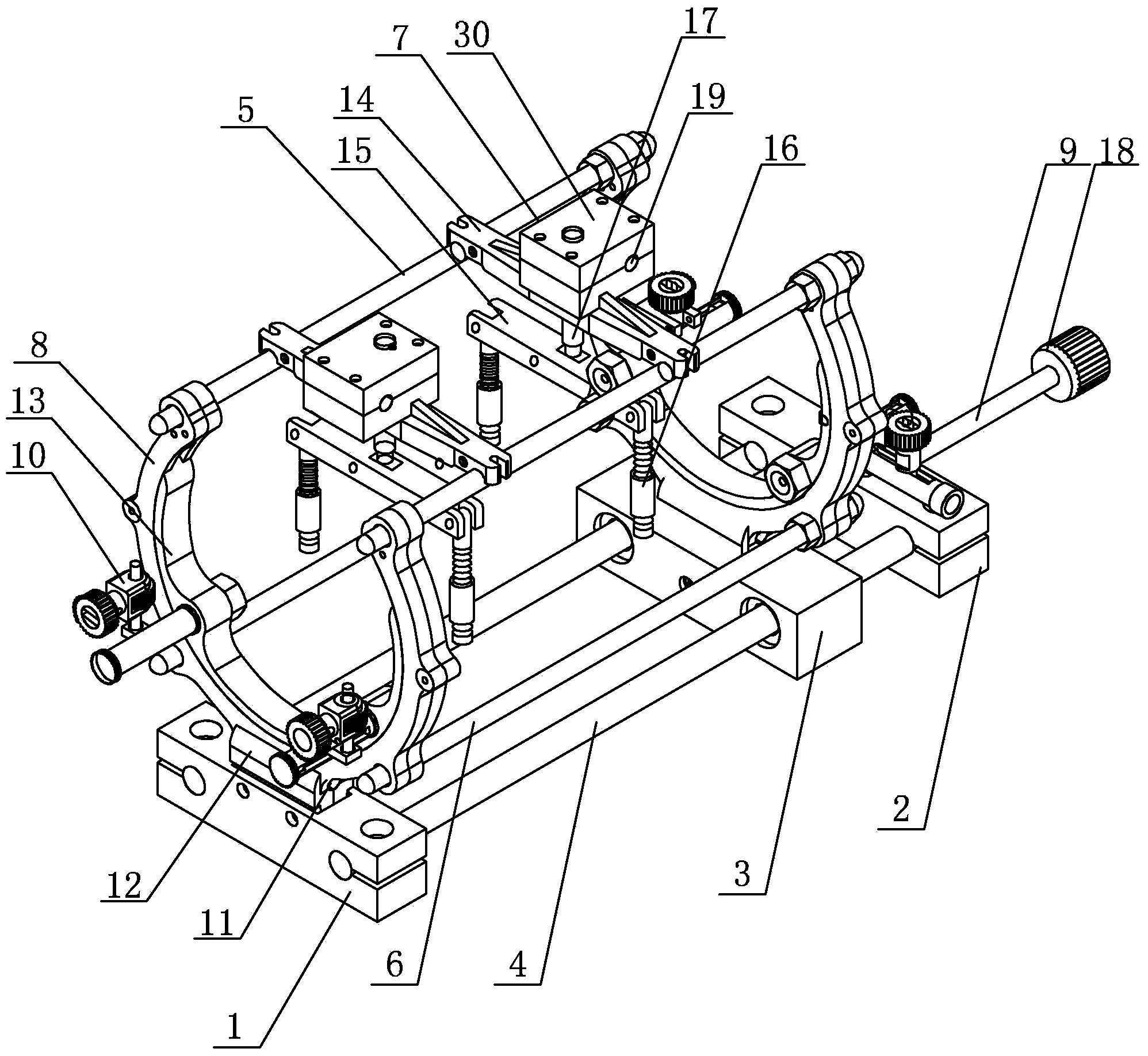 Limb long bone fracture semicircular reduction device