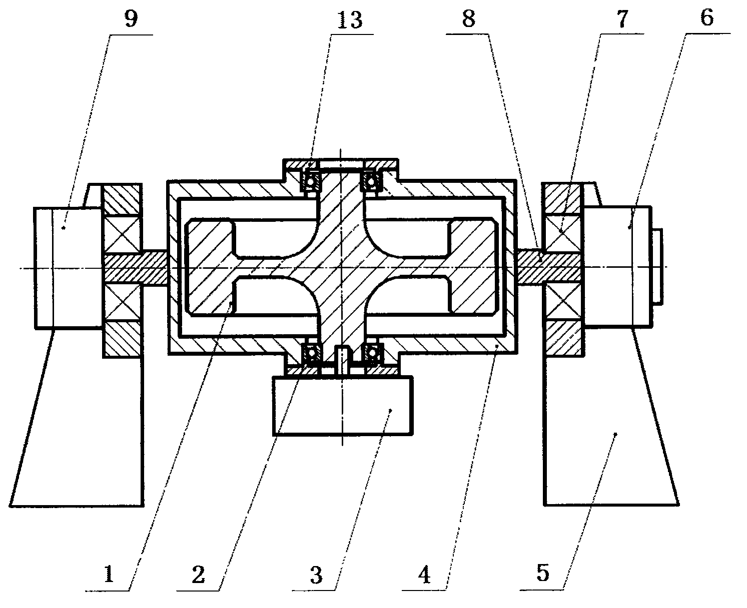 Ship torque gyro stabilizer and stabilizing method