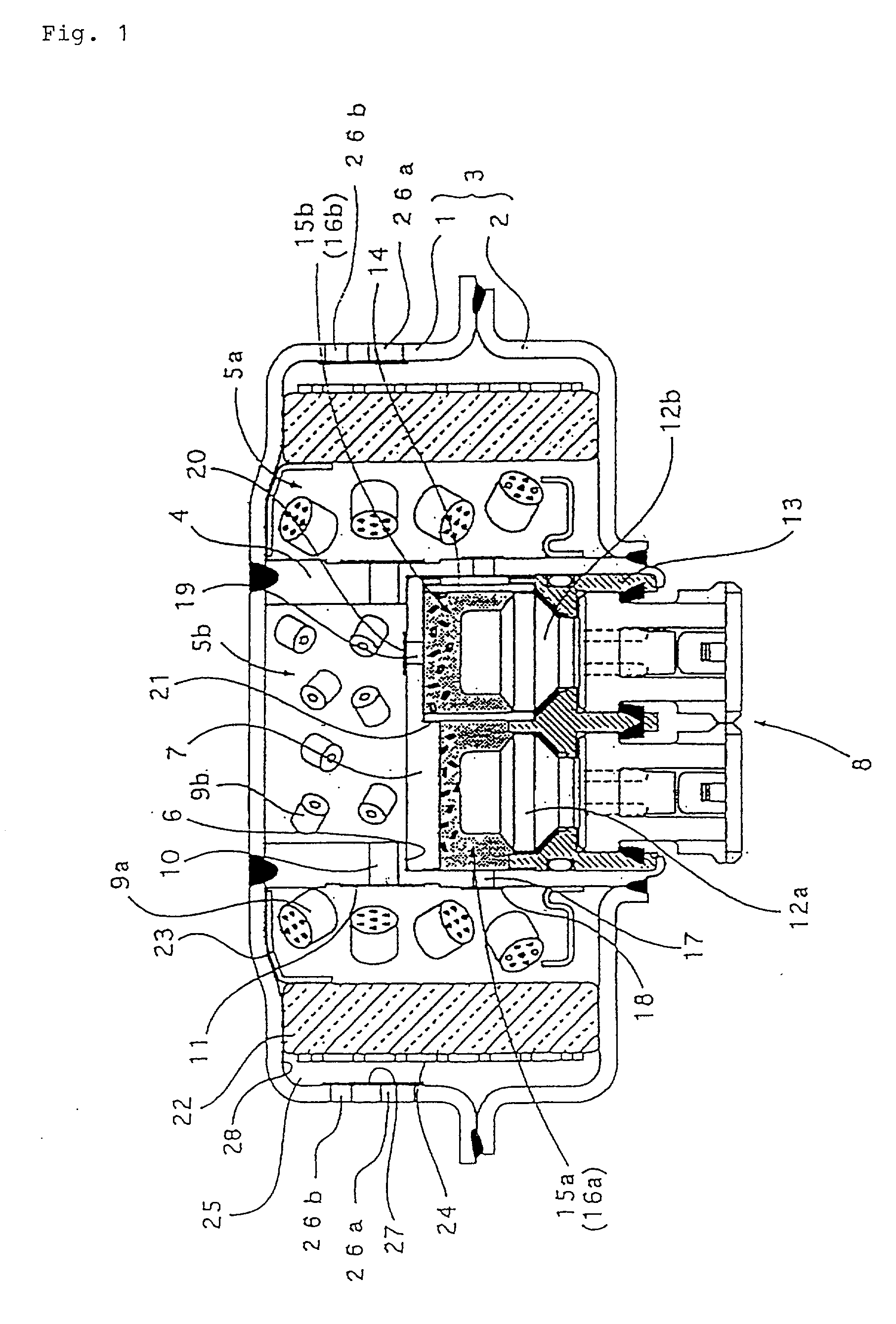 Gas generator for air bag and air bag apparatus