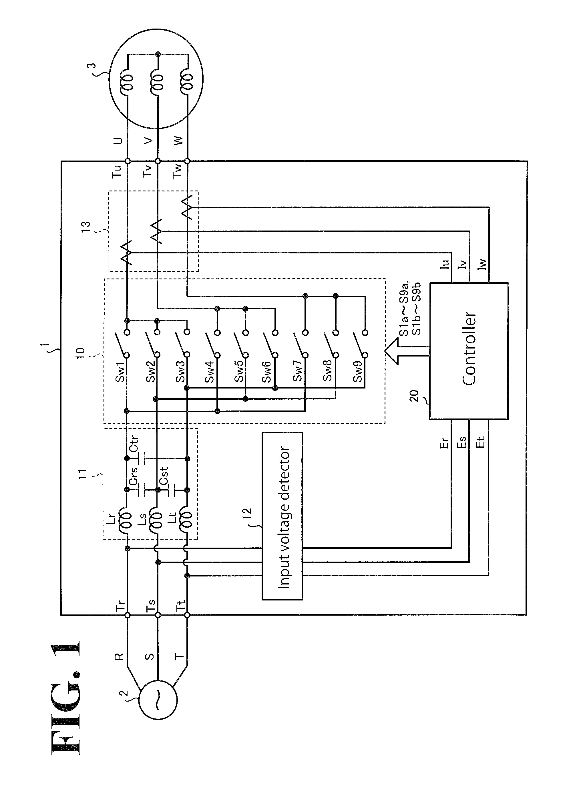 Matrix convertor, power generation system, and method for converting power