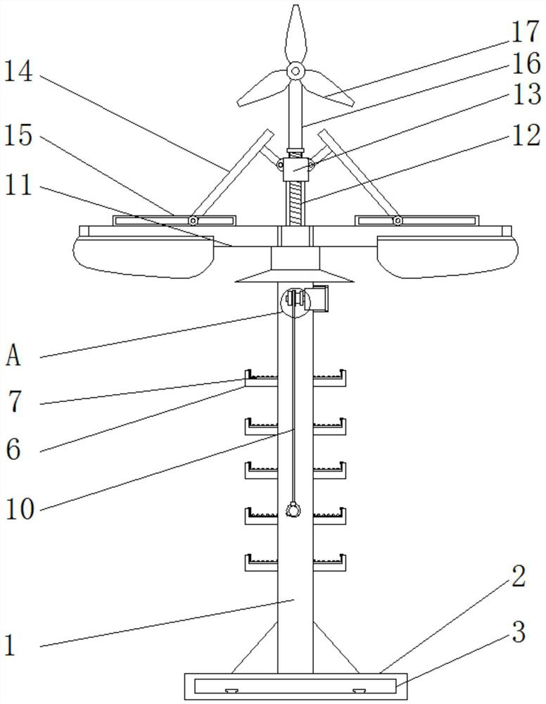 Multifunctional solar street lamp