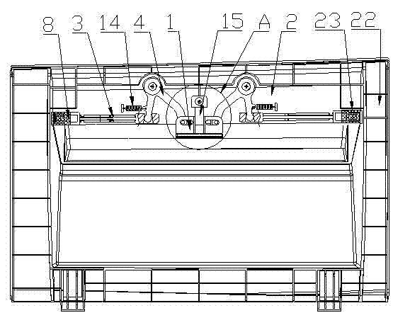 Automobile tidy opening mechanism