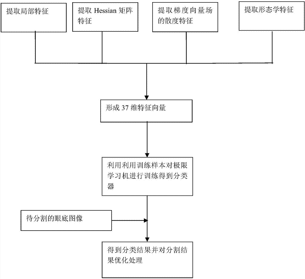 ELM-based fundus image retinal vessel segmentation method