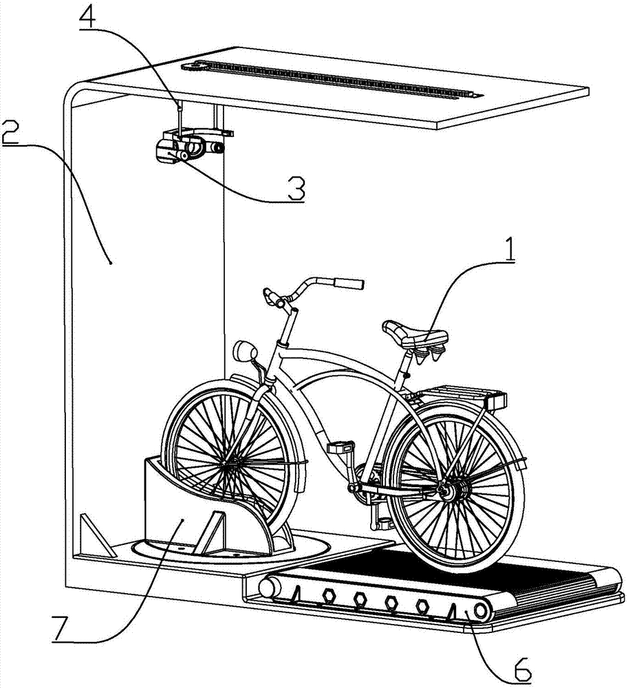 VR fitness device which simulates bicycle riding