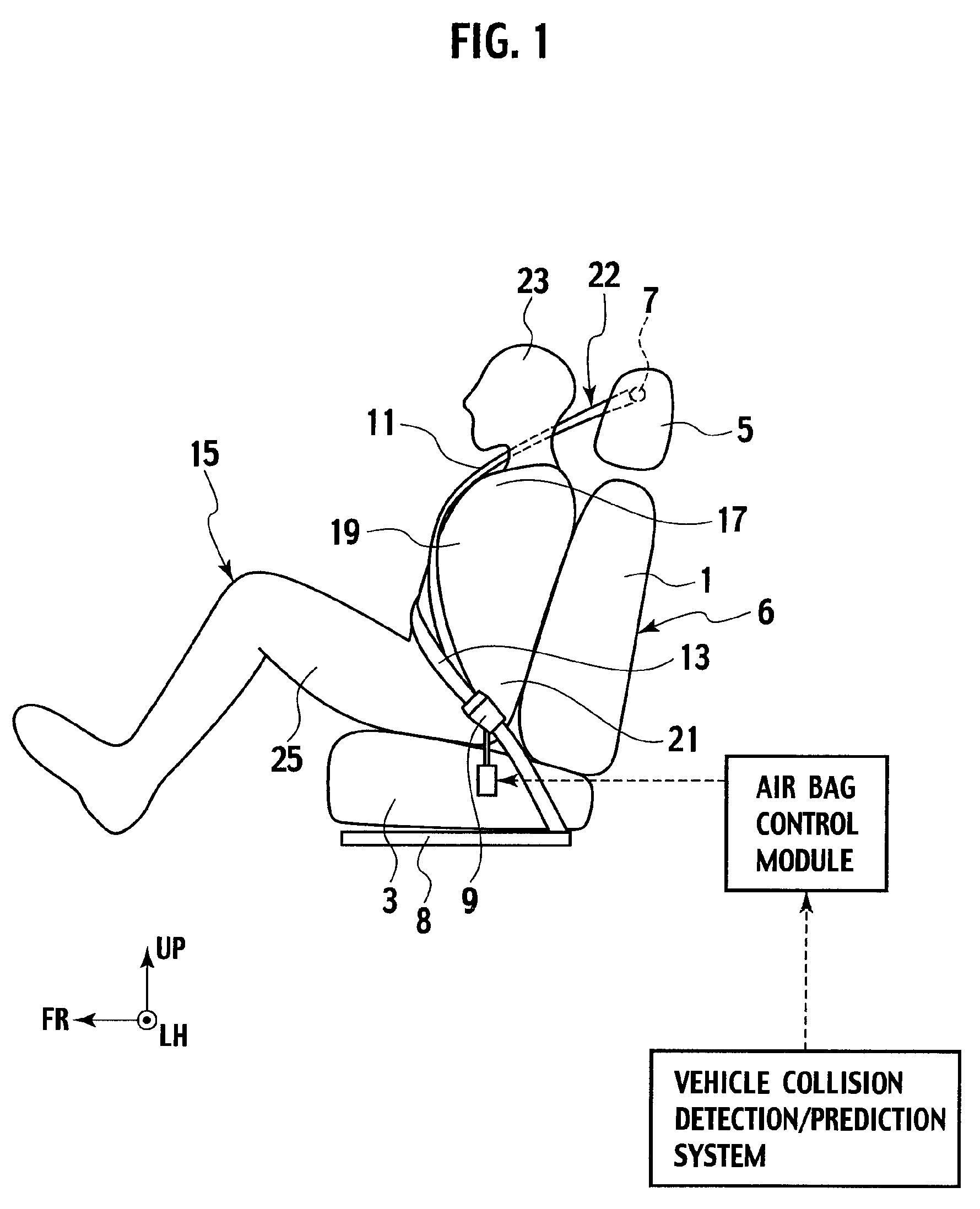 Vehicle occupant restraint system