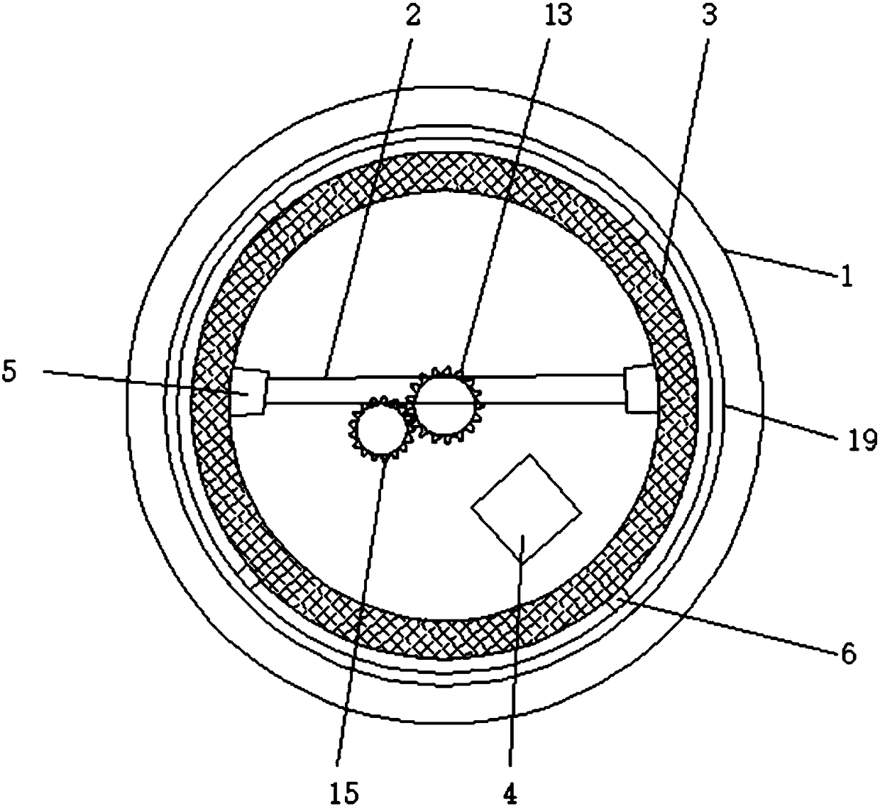 Food raw material screening and drying device