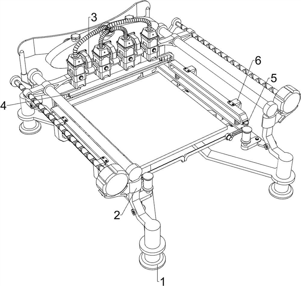 Antiskid glazed tile surface spraying device