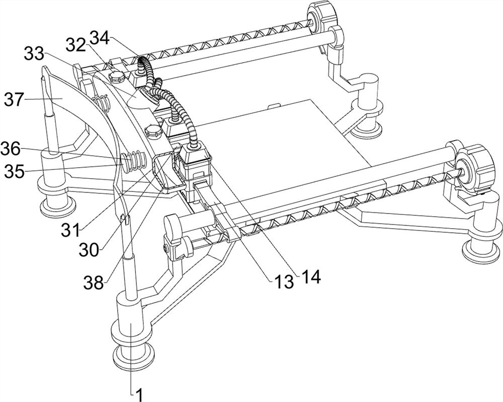 Antiskid glazed tile surface spraying device