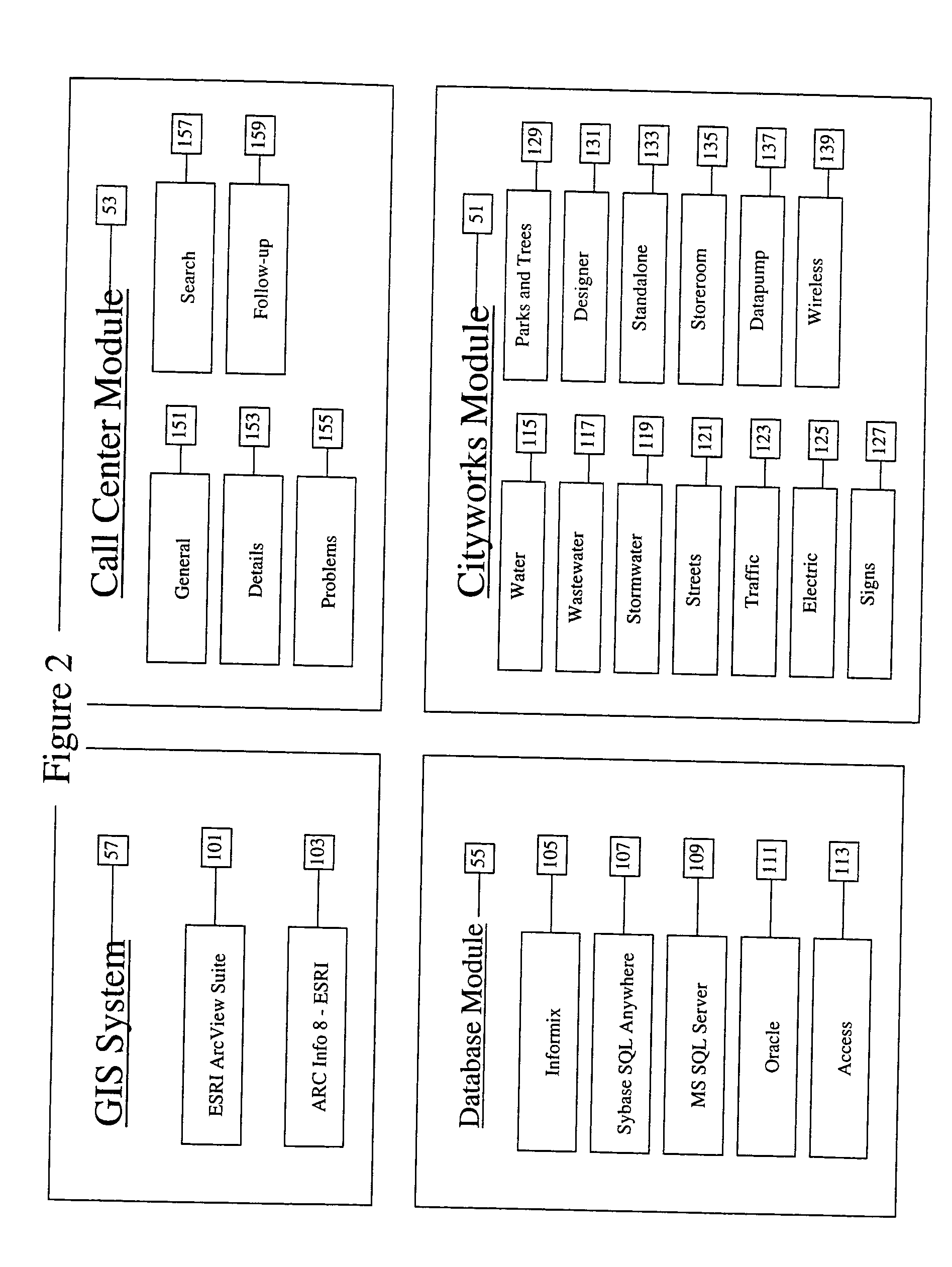 Method and apparatus for the management of infrastructure assets, work orders,service requests, and work flows, utilizing an integrated call center, database, GIS system, and wireless handheld device