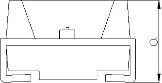 High-cup-shaped light-emitting diode bracket with surface mount device (SMD)