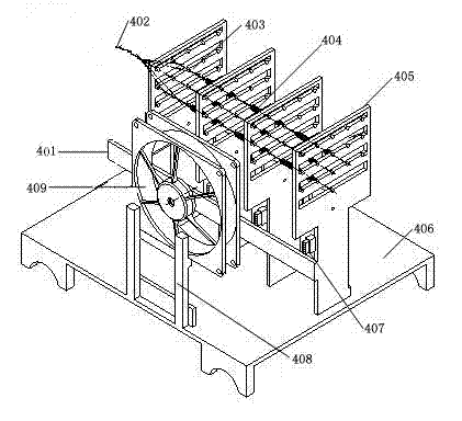 Testing device and testing method for output characteristics of artificial muscle aggregation group