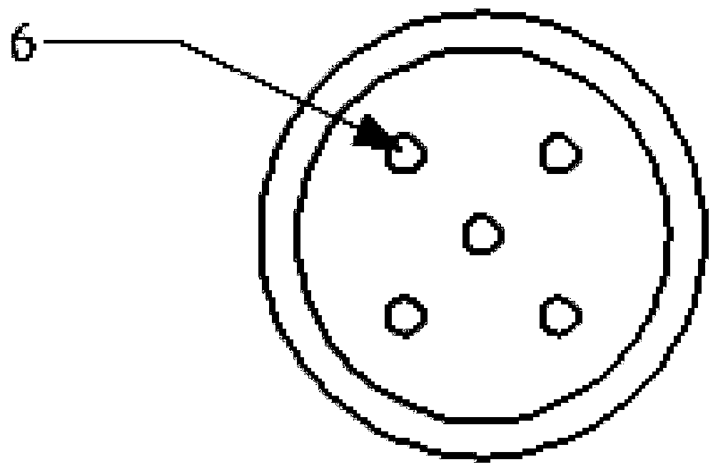 Temperature measurement and control integrated air heating element and temperature measurement and control method