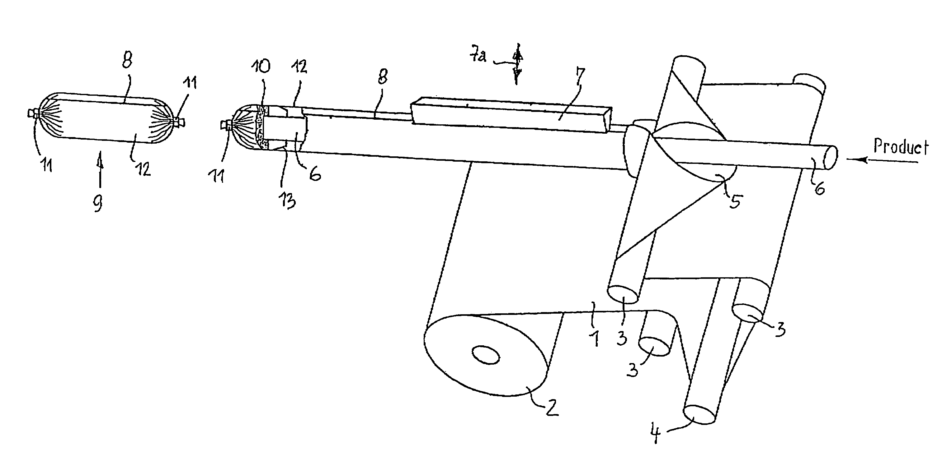 Process for the production of portion packs in a tubular film