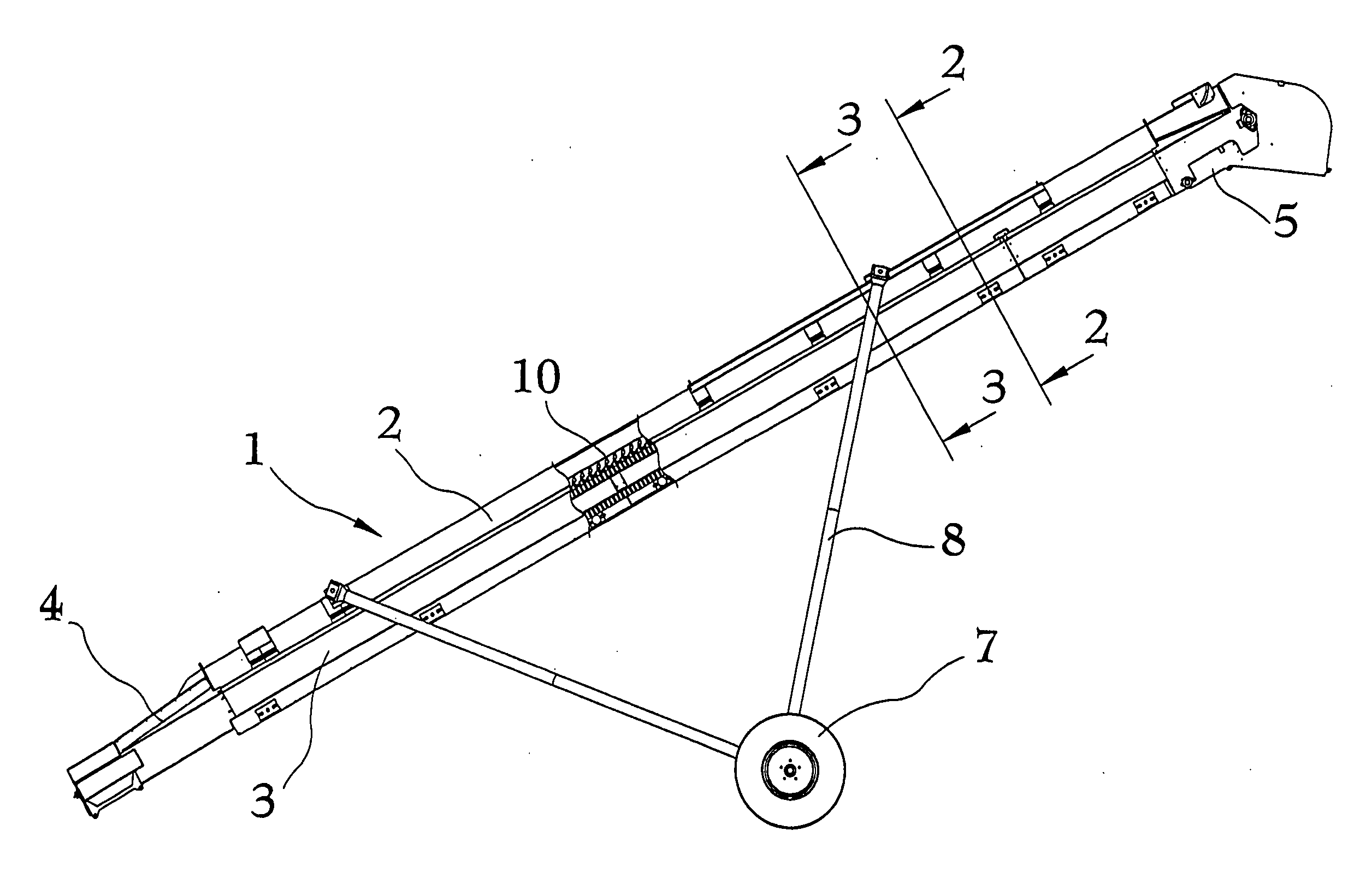 Grain conveyor with high lift belt