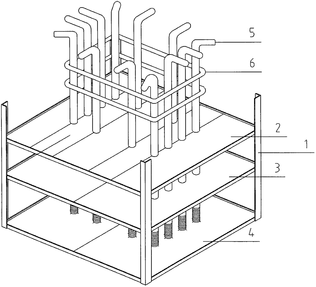 Foundation bolt assembly fixing device