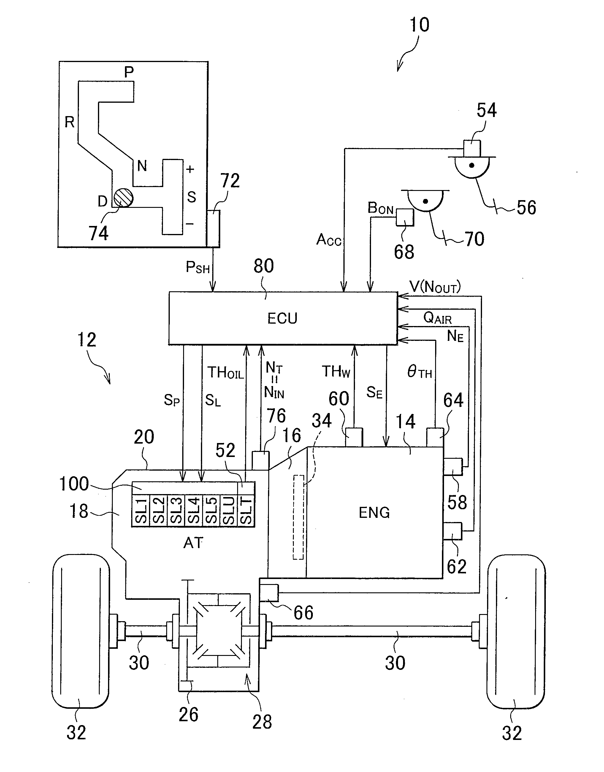 Control apparatus for vehicular power transmitting apparatus