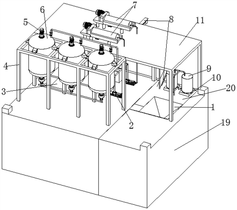 A gas-assisted oil film dispersion extraction device applied to industrial wastewater and its method