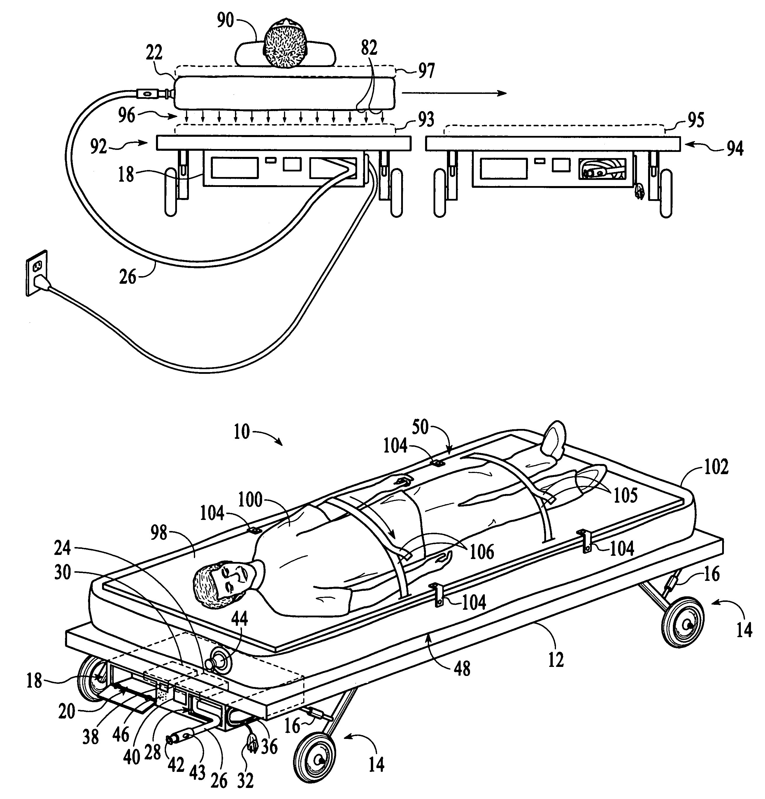 Method and apparatus for transferring patients