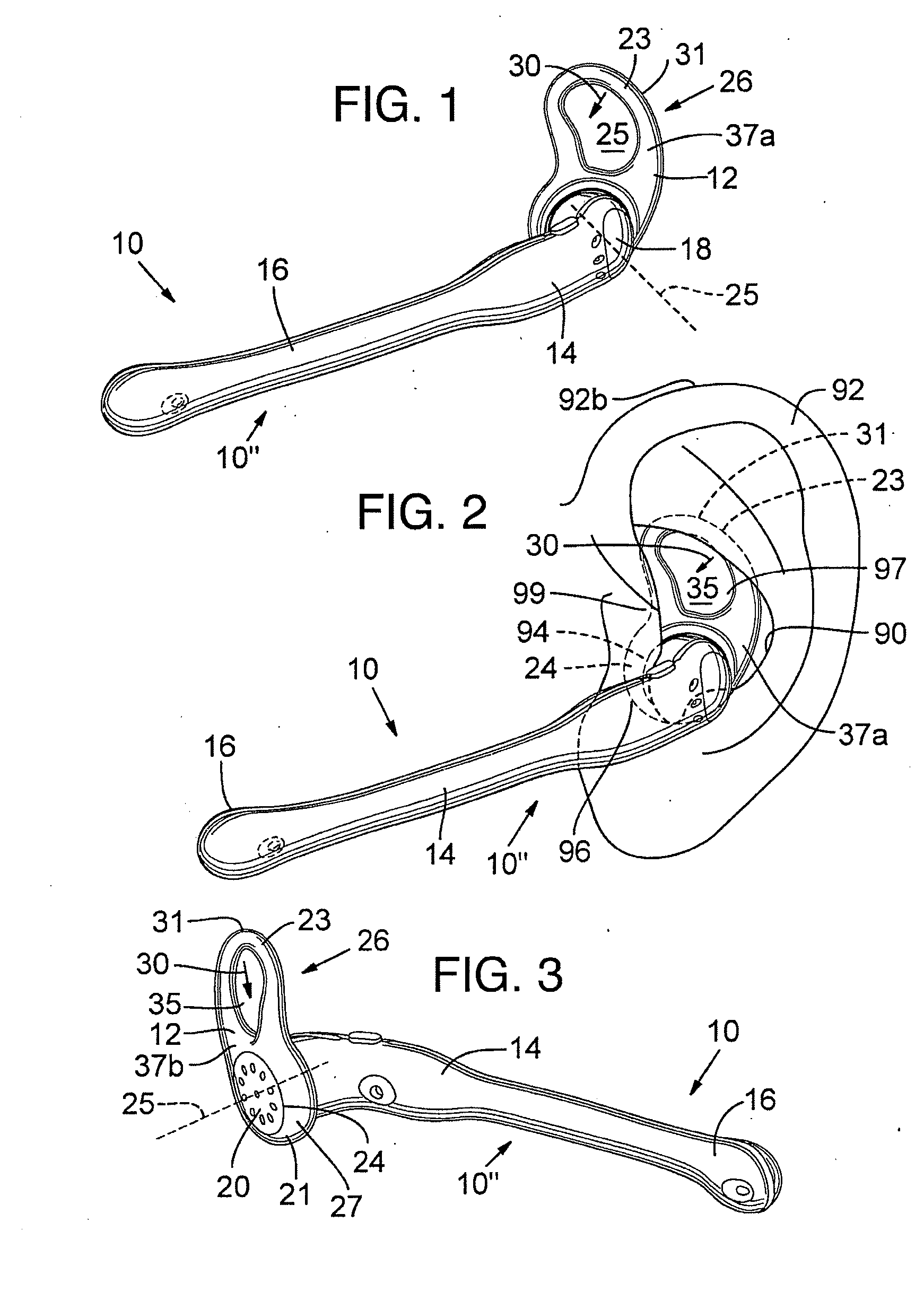 Antihelix-conforming ear-mount for personal audio-set