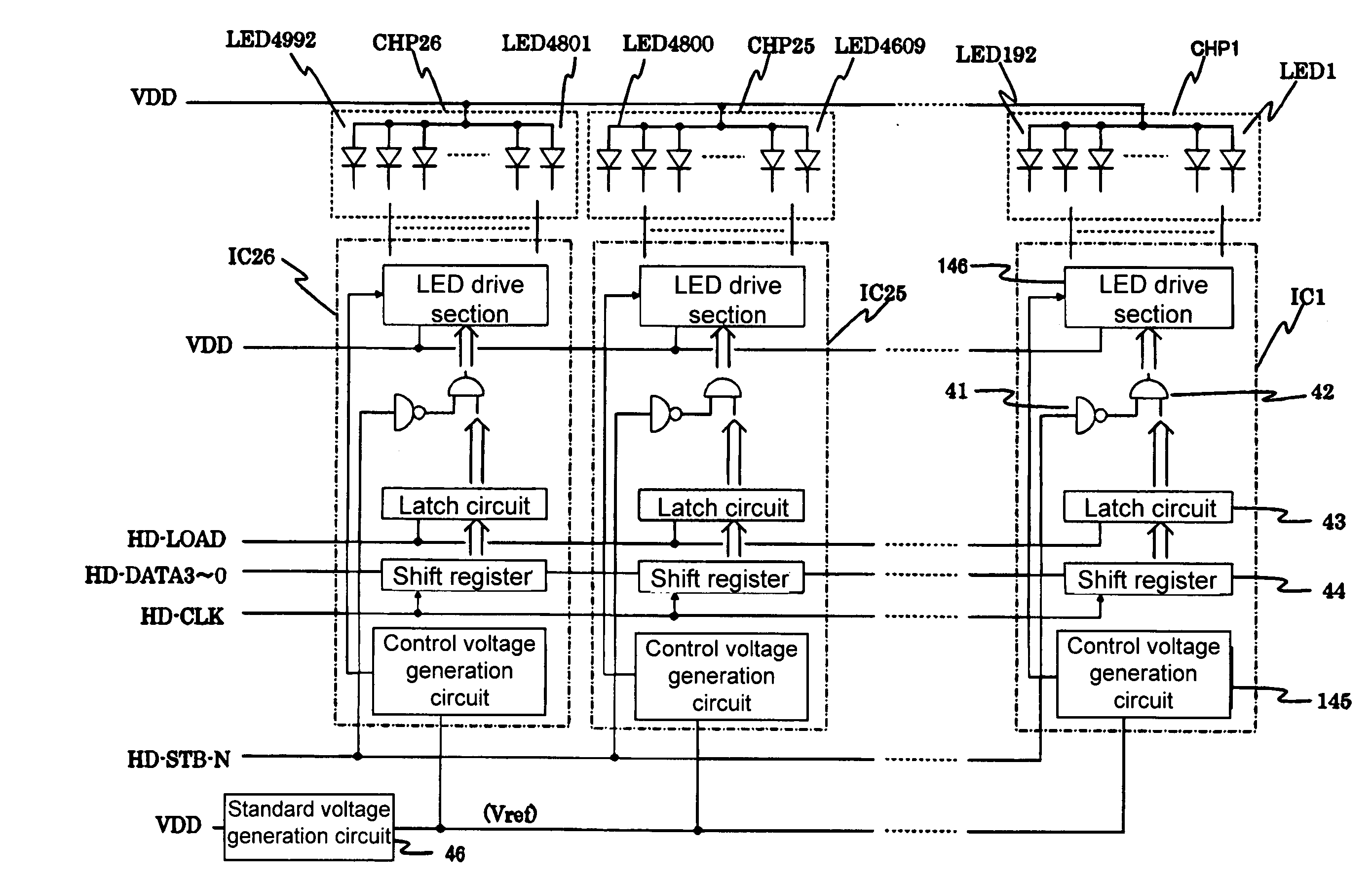 Drive circuit, light emitting diode head, and image forming apparatus