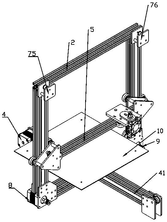 High-precision dual-power 3D printer, printing method and installation method of the machine