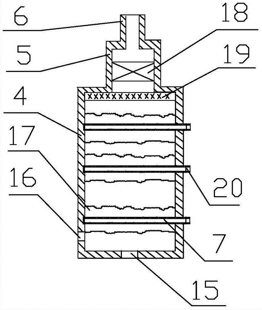 Waste gas purification device