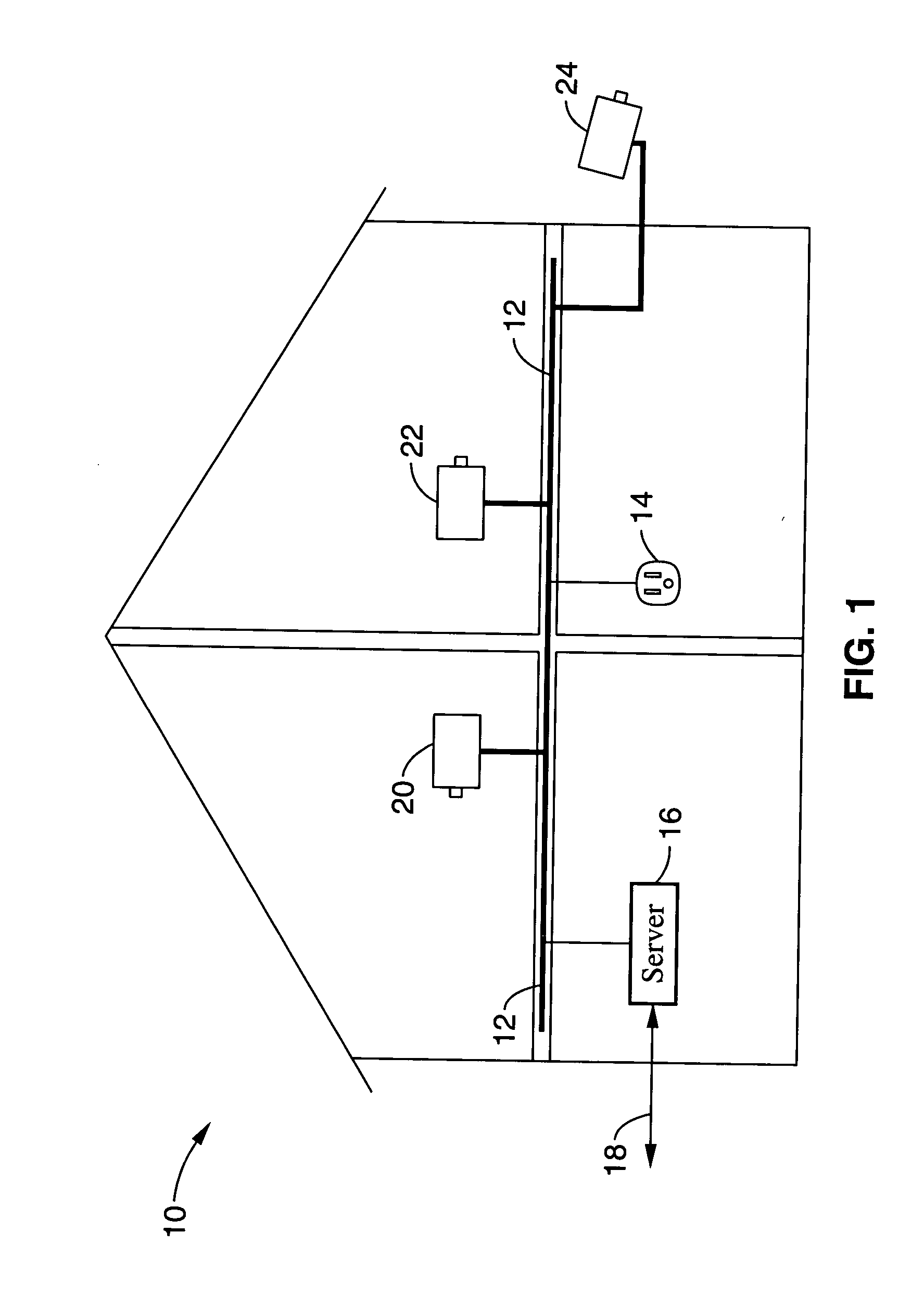 Power-line communication based surveillance system