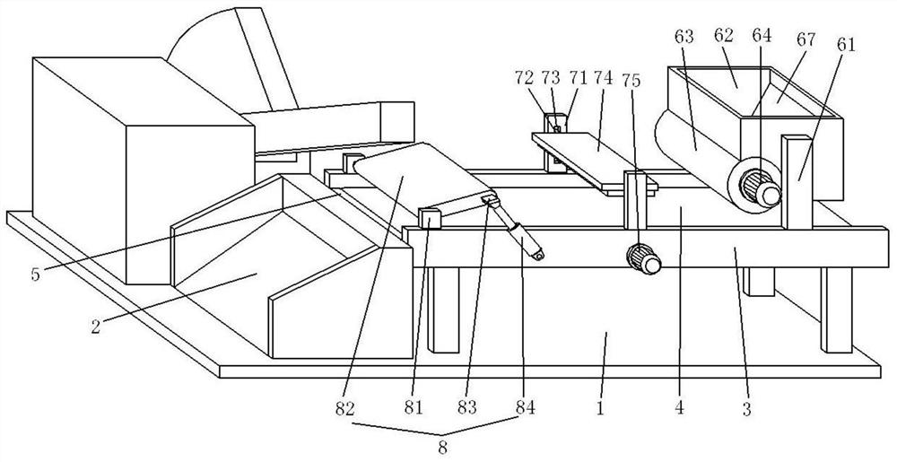 Feeding device for scrap steel shearing machine