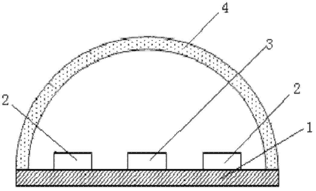 White light led lamp and method for generating white light with high color rendering