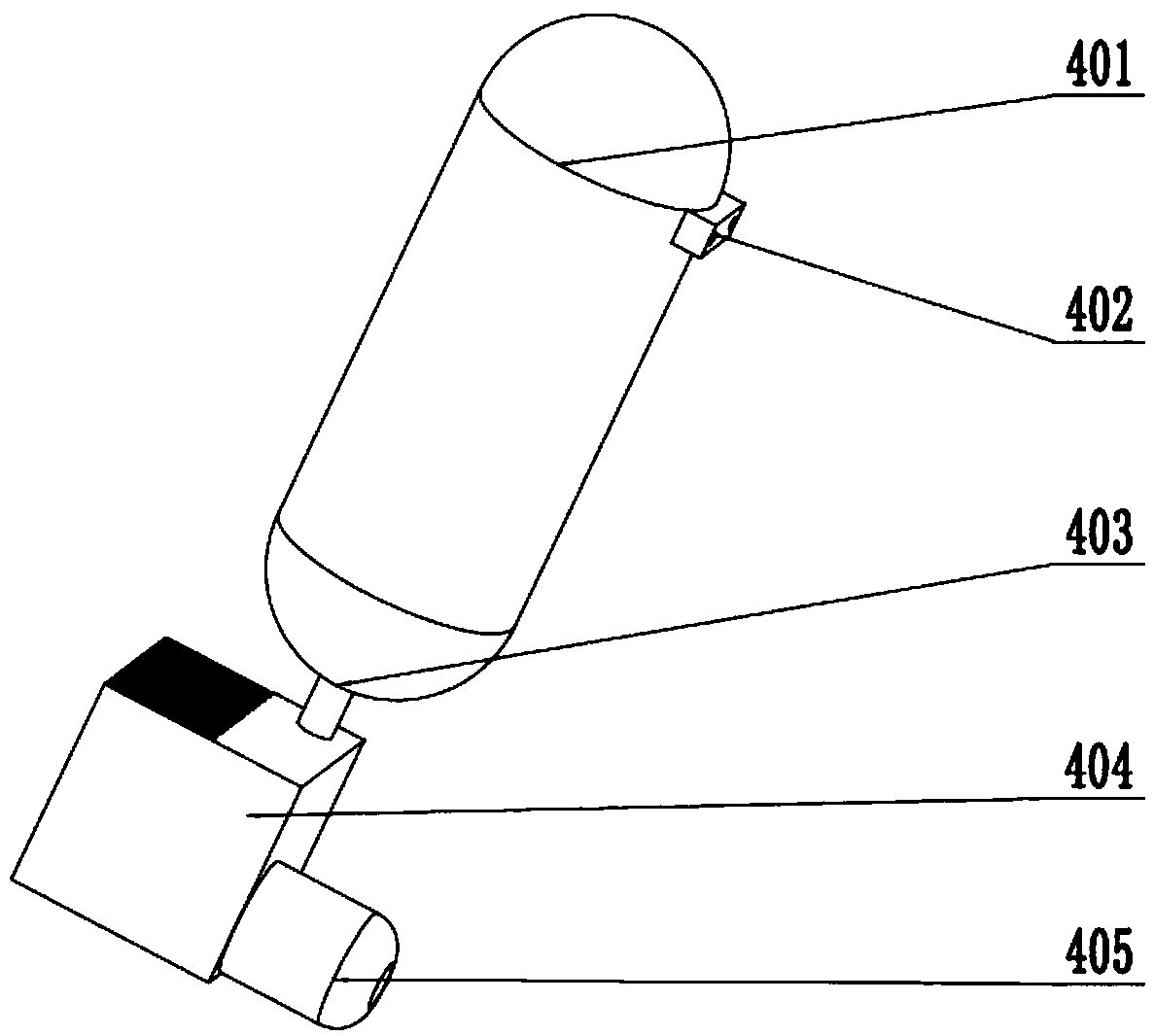 Fully automatic whitening machine for roadside trees