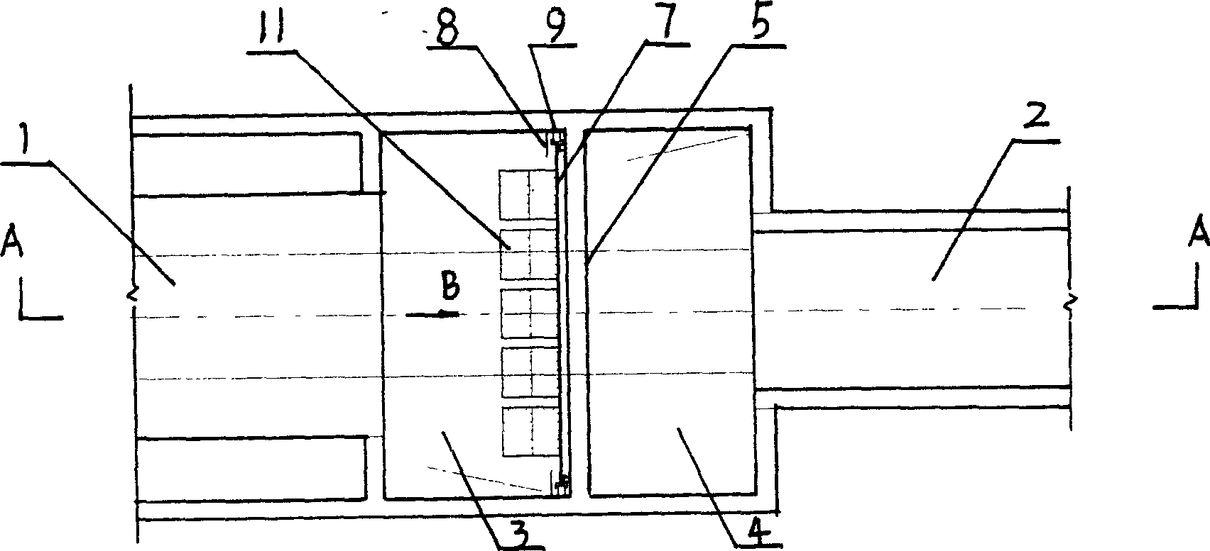 Buoy type adjusting device on area of waterway