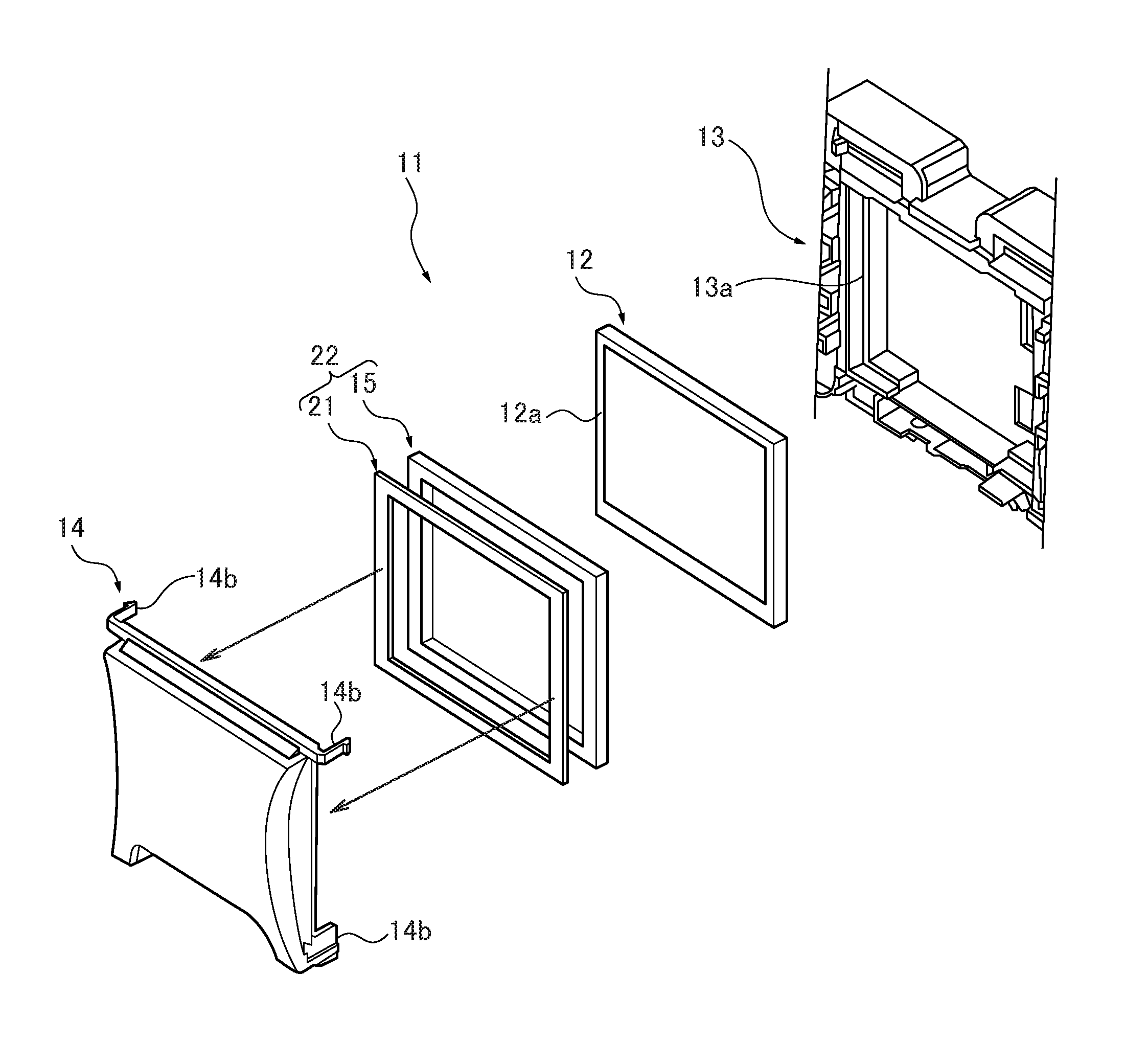 Holding mechanism for display device and assembling method of the same