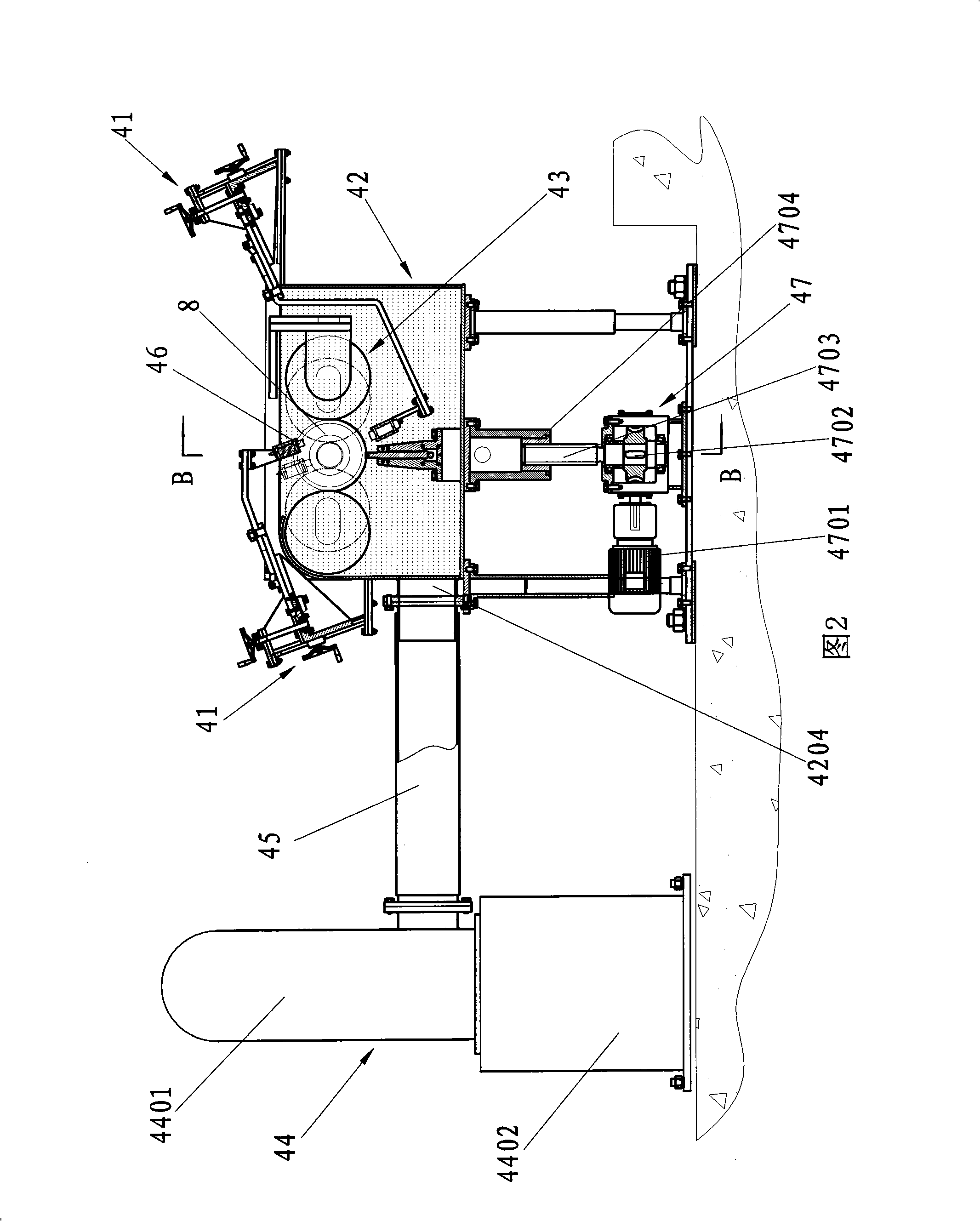 Steel cylinder supersonic flaw detecting machine