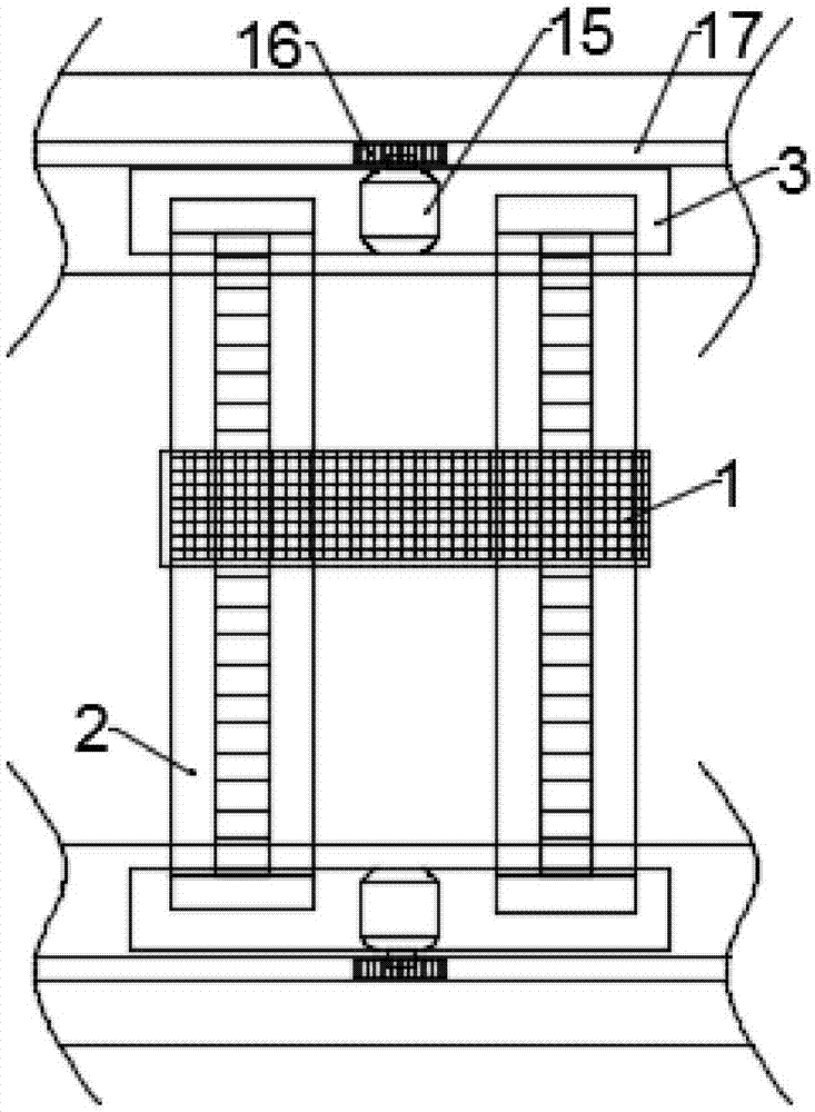 Gluing and positioning device of packing box gluing machine