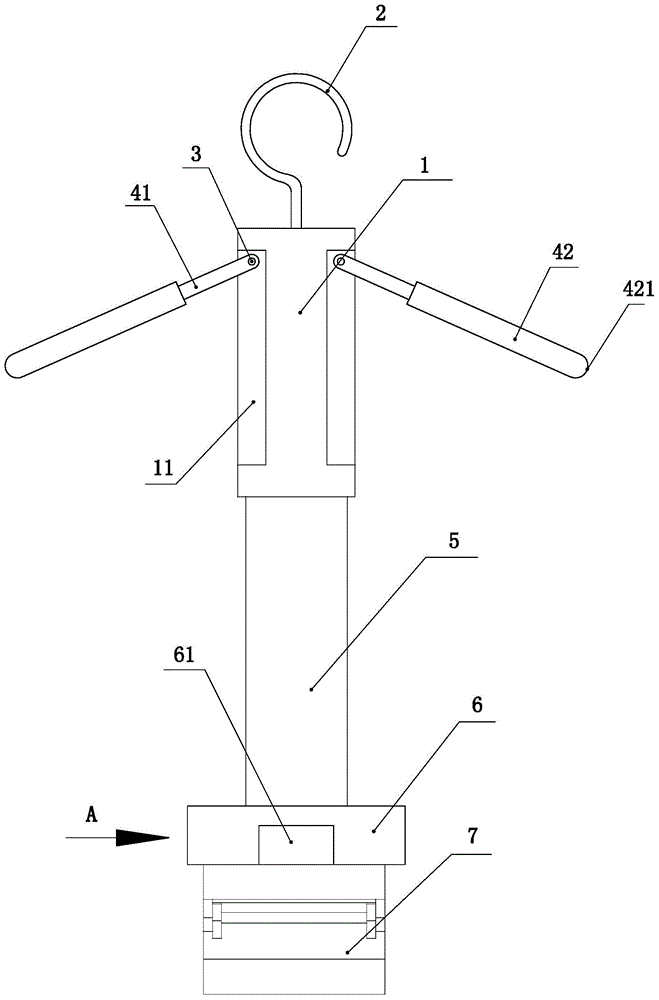 Portable multifunctional folding clothes hanger